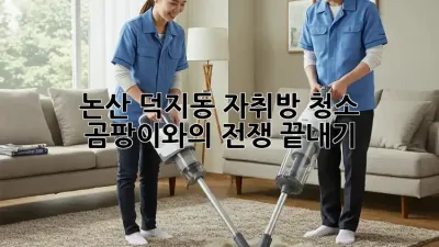 논산 덕지동 자취방 청소: 곰팡이와의 전쟁 끝내기!
